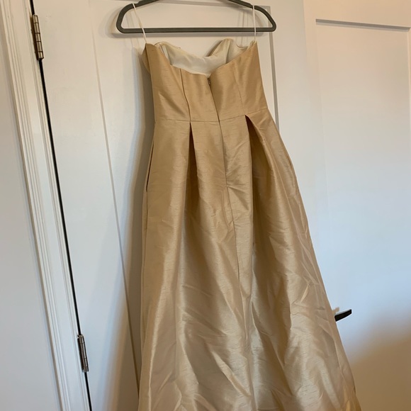 Champagne strapless bridesmaid’s dress - Picture 4 of 5